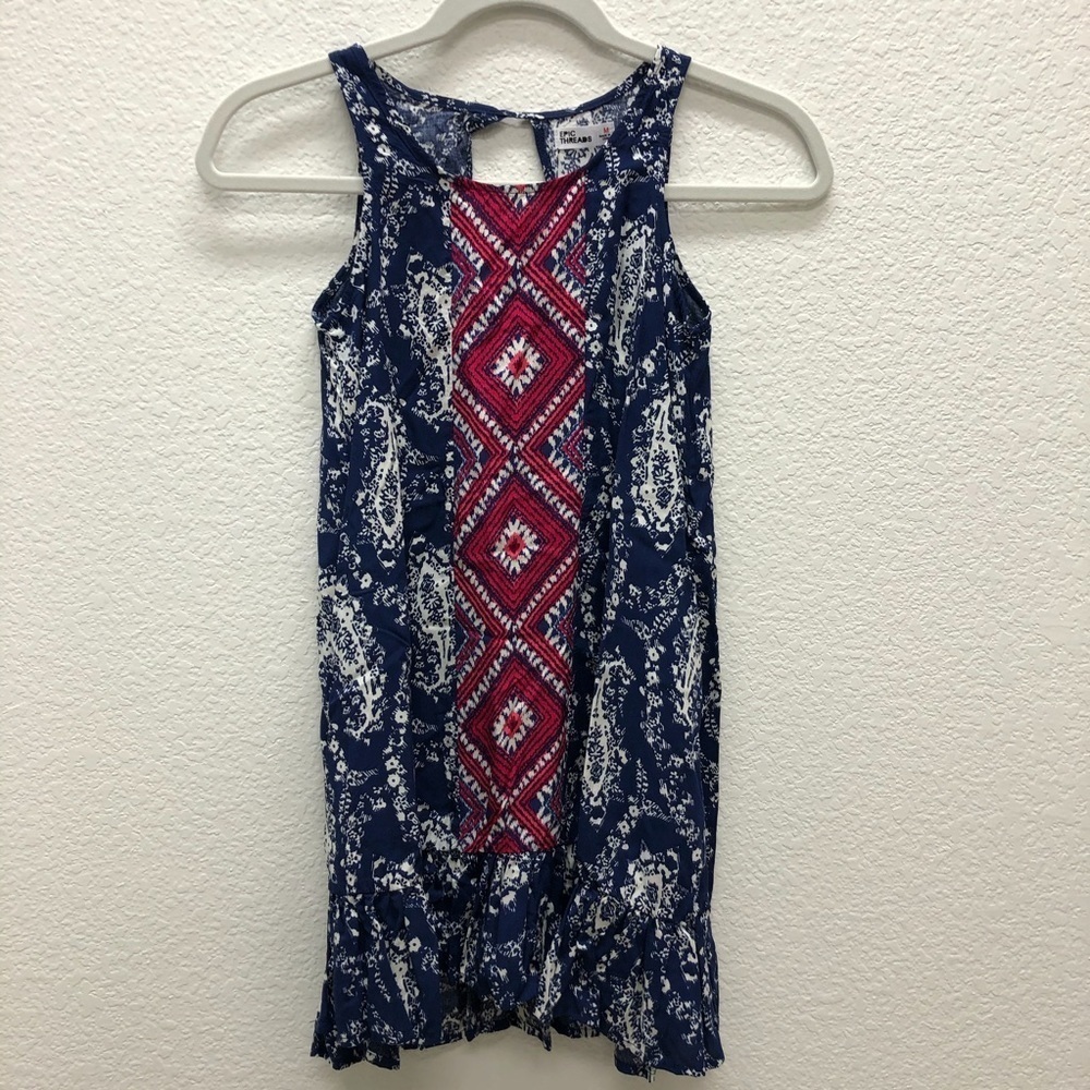 Epic Threads Sz Medium Medieval Blue Boho Dress